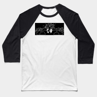 Futuristic Black Swan Baseball T-Shirt